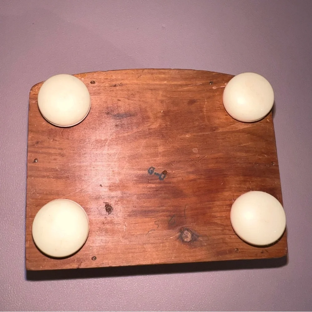 Vintage Handcrafted‎ Jewelry Box W/ Hook Lock 